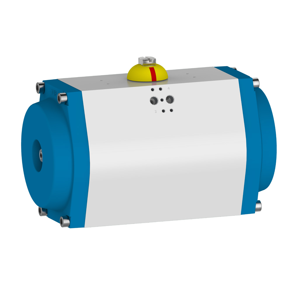 143er GT Schwenkantrieb - Doppeltwirkung, Bohrbild F10/F12, beidseitige Endlageneinstellung, Ritzel NP27, CW-A, HT