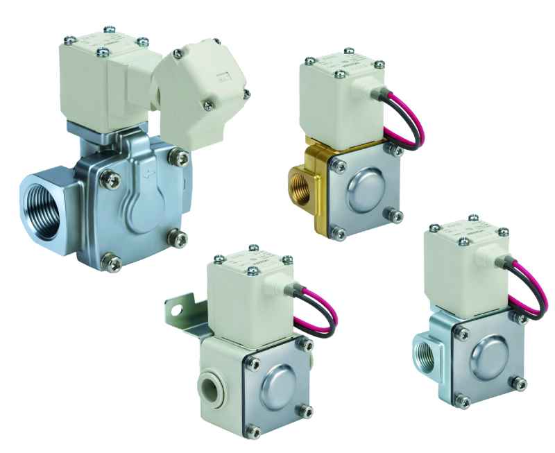 SMC Pneumatik - Vorgesteuertes 2/2-Wege-Elektromagnetventil [VXD]