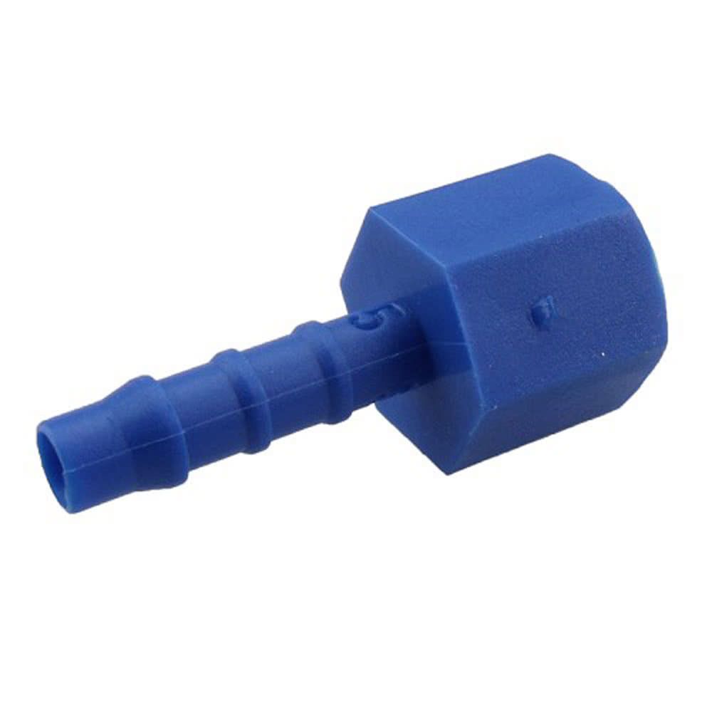 Aufschraub-Schlauchtülle, Nylon, blau, zylindrisch, G 1/2 IG, Schlauchanschluss &Oslash; 19mm - für Lebensmittel geeignet