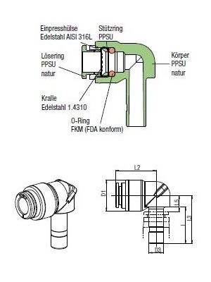 AVS-911P3-D L-Verschraubung