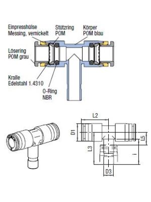 AVS-912P-D T-Steckanschlussverbinder