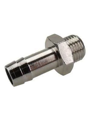 Einschraub-Schlauchtülle, Messing vernickelt, zylindrisch, G 1/2