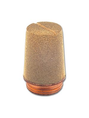 Konischer E-förmiger Schalldämpfer aus gesinterter kugelförmiger Bronze mit rundem Messingkupfer und Schlitz