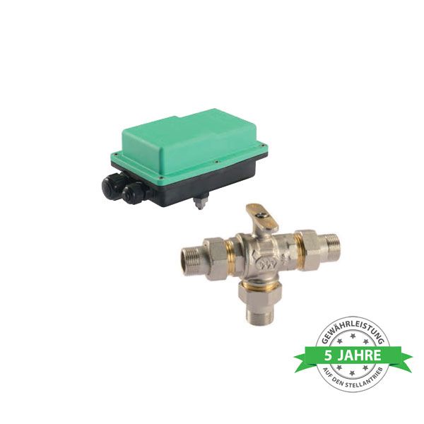 Comparato - Kugelhahn elektrisch - Diamant PRO, 3-Wege 3/4 M/M/M, DN20, PN16, 230V