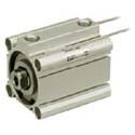 SMC Pneumatik - C(D)Q2(*H)*D, Kompaktzylinder, doppeltwirkend, einseitige Kolbenstange, auch für Niederdruckhydraulik, (Durchgangsbohrung), Druckluft, 40, (G-Gewinde ab Kolben-Ø 32 mm), 40