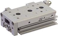 SMC Pneumatik - MXS, Kompaktschlitten, doppeltwirkend, Kreuzrollenführung, 6, Kolben-Ø bis 16 mm: M-Gewinde, Kolben-Ø ab 20 mm: Rc-Gewinde, 10, ohne Einstellung, (Axialer Luftanschluss)