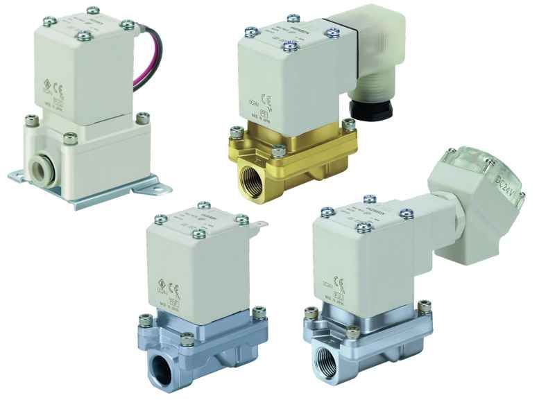 SMC Pneumatik - Zwangsgesteuertes 2/2-Wege-Elektromagnetventil [VXZ