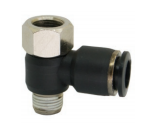 Drehbarer weiblicher Banjo-L-Steckanschlussverbinder mit NPT & UNF Gewinde vernickelt