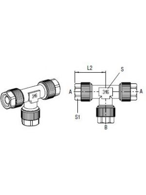 AVS-154X4 T-Verbinder