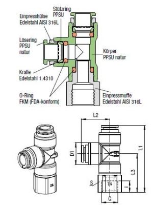 AVS-923P3 L-Verbinder