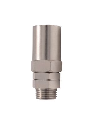 Großer Gummischlauchverbinder mit BSPT-Außengewinde