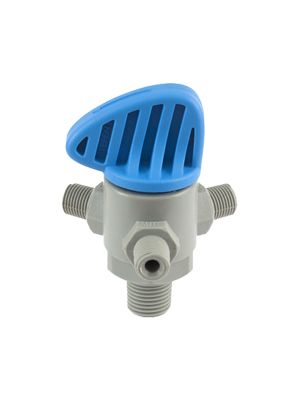 Männliches Dreiwegeventil mit BSPT-Gewinde