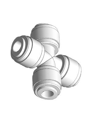 Kreuz-Steckanschlussverbinder