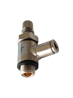 Manueller Schwenkdurchflussregler mit BSPP-Außengewinde für Zylinder